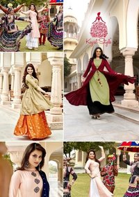 Dry Cleaning Rayon Long Kurti