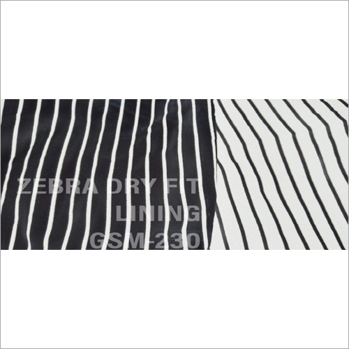 Zebra Dry Fit Lining Fabric