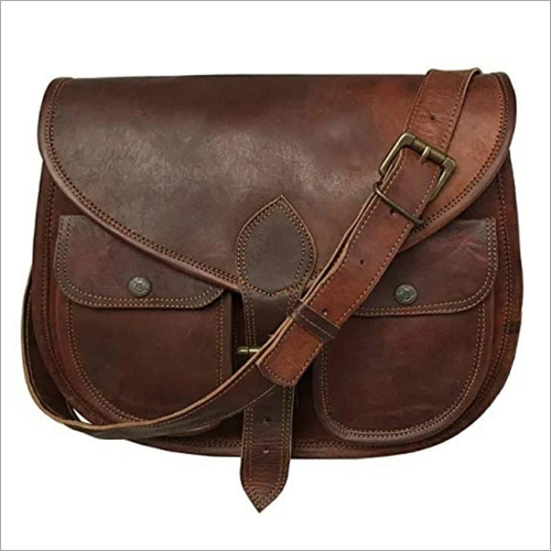 Brown And Also Availble In Different Colour Designer Leather Side Bag