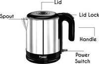 Prestige PKMSS 1.2 (41589) Electric Kettle (1.2 L, White, Black)