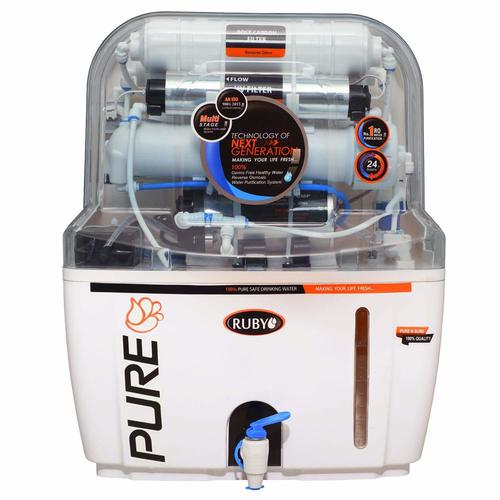 Ruby Water Purifier Economical RO+ UV+TDS Controller 6 Stage Purification Water Purifier 12 litres Storage with Pre-Filter,Sediment Filter,Activated Carbon Filter & Post Carbon Filter