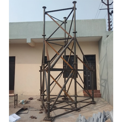 Delta Tower - Steel Structure, Brown Finish | Ideal for Plants, Warehouses, and Workshops