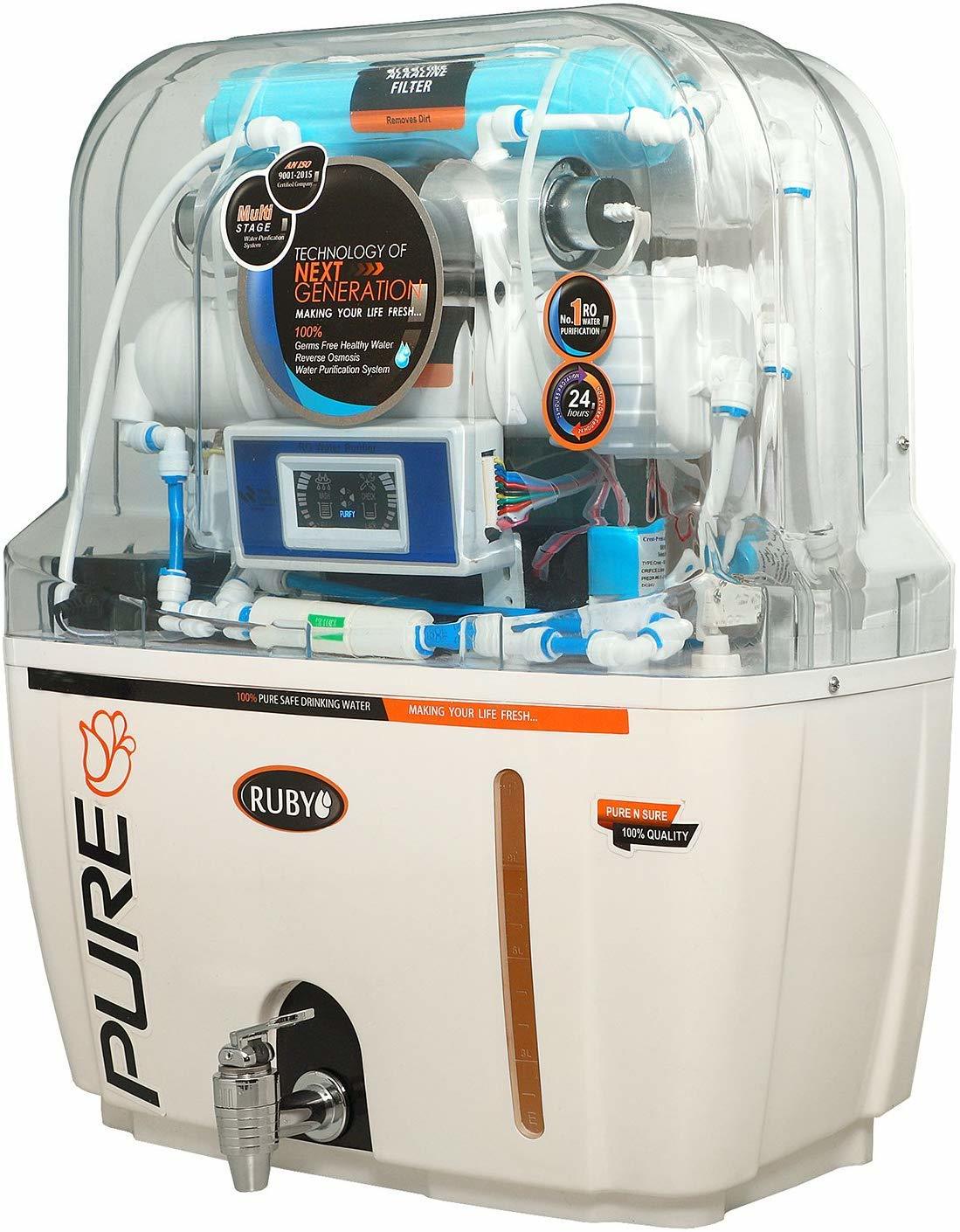 Ruby Water Purifier RO+UV+UF+TDS with Auto Flush & Display