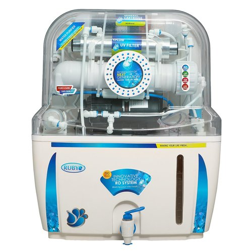 Ruby Water Purifier RO+UV+UF+MAT+TDS Controller 12 Stage Purification With Storage 12 Litres suitable for home and office Use With Pre-Filter,Sediment Filter,Activated Carbon & Mineral Cartridge