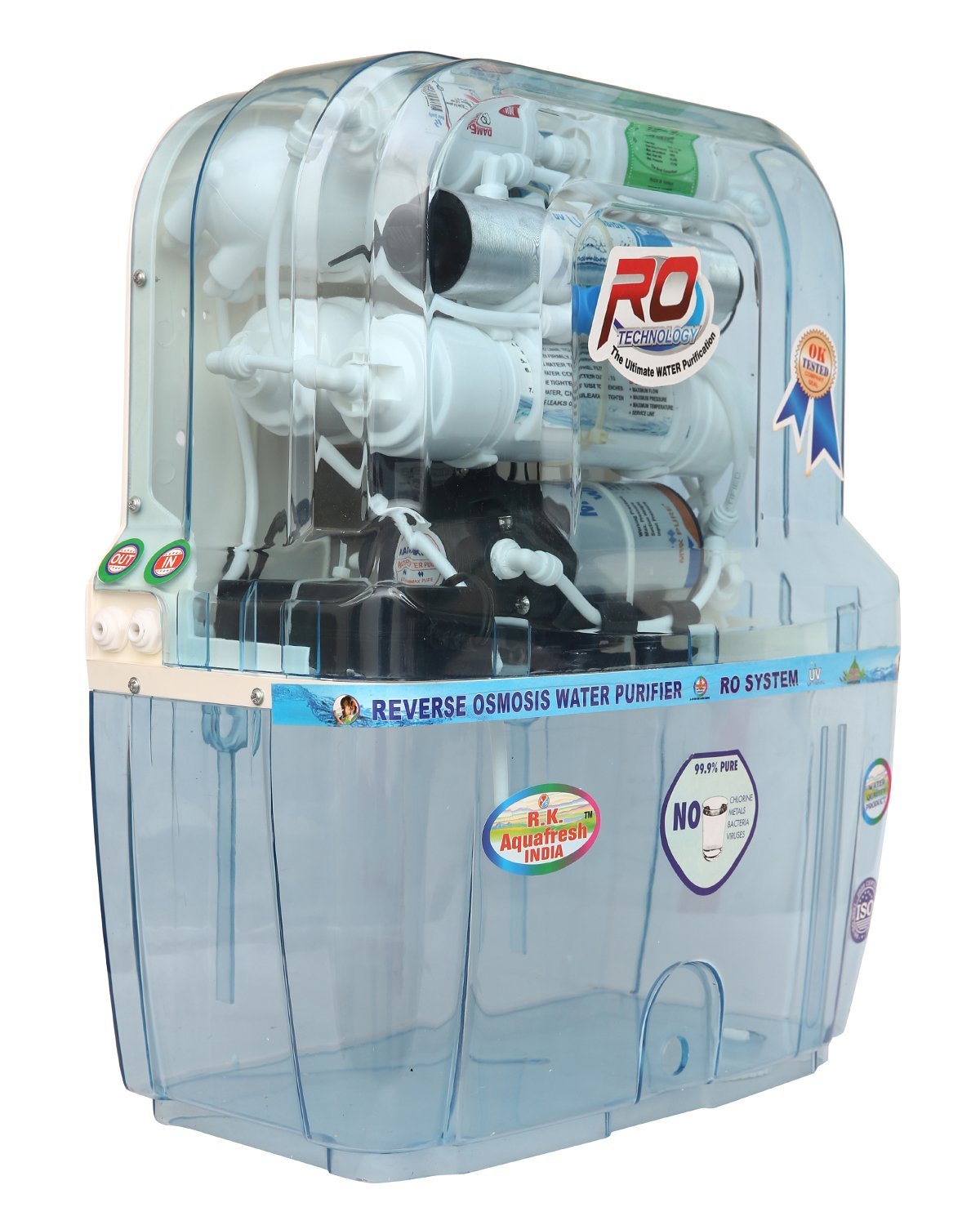 aquafresh Dezire 15 Ltr RO+UV Water Purifier (Transparent)