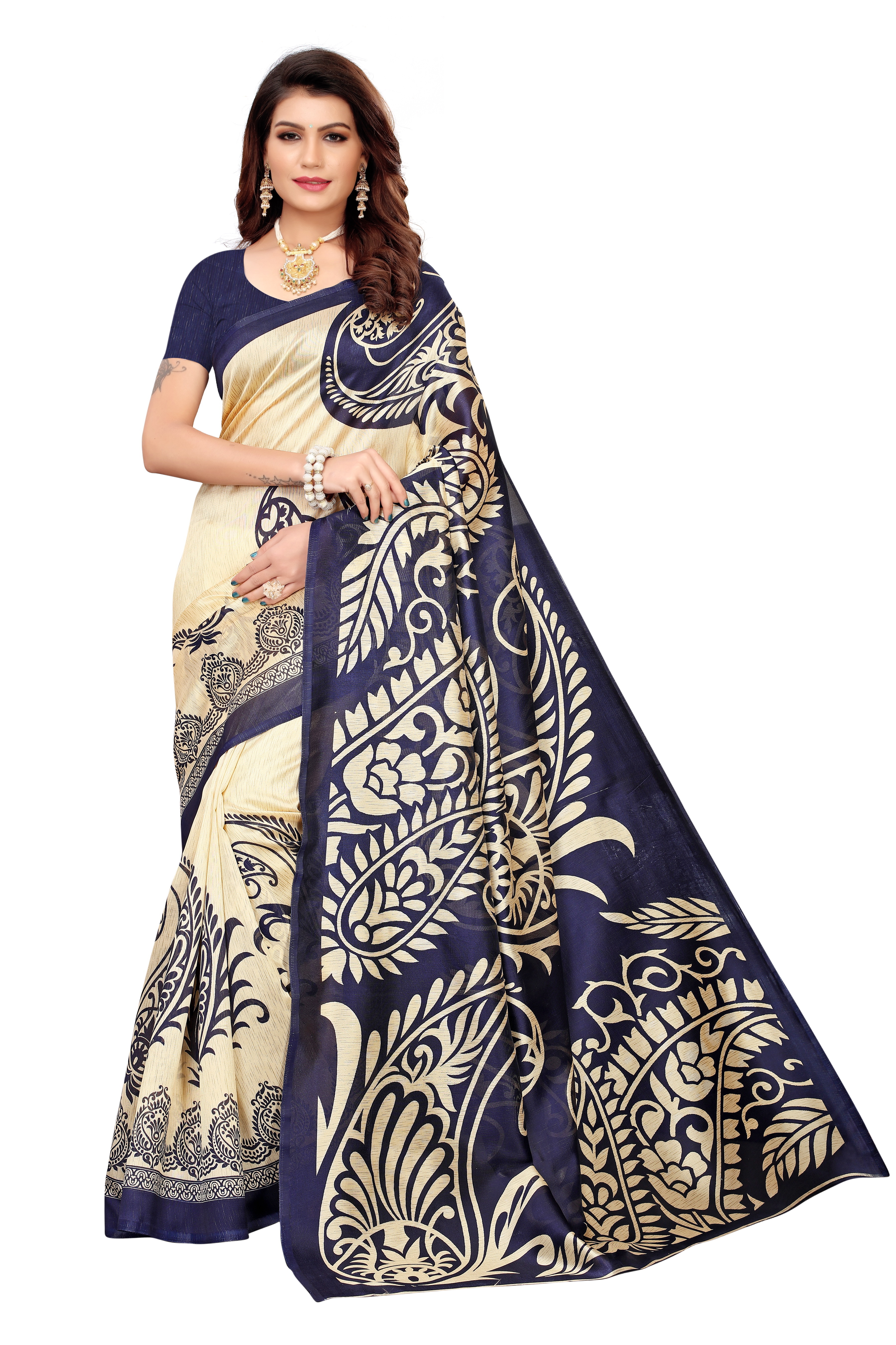 KALAMKARI MYSORE PRINTED SAREE