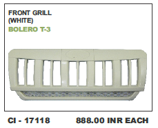 Front Grill White Bolero T-3 (cinew)