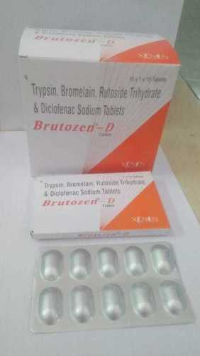 Trypsin, Bromelain, Rutoside Tryhydrate & Diclofenac Sodium Tablets