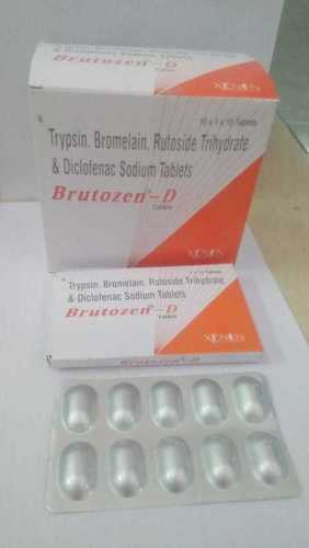 Trypsin Bromelain Rutoside Tryhydrate And Diclofenac Sodium Tablets