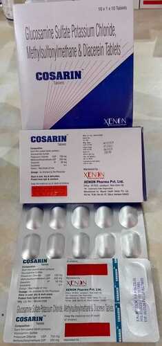 Glucosamine Sulfate Potassium Chloride Methylsulfonylmethane And Diacerein Tablets
