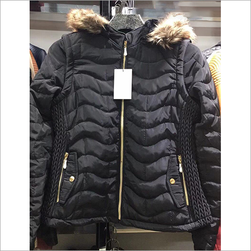 Available In Different Colour Ladies Padded Fur Jacket