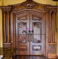 Handmade Carved Wooden Door