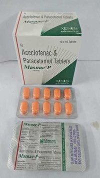 Tabuletas de Aceclofenac & de Paracetamol