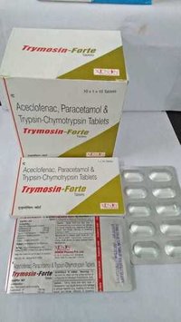 Aceclofenac, Paracetamol & Trypsin-Chymotrypsin Tablets