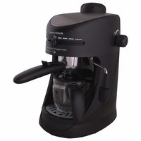Morphy Richards New Europa 800-Watt Espresso and Cappuccino 4-Cup Coffee Maker (Black)