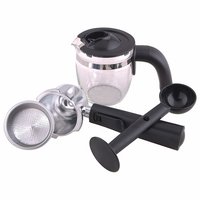 Morphy Richards New Europa 800-Watt Espresso and Cappuccino 4-Cup Coffee Maker (Black)