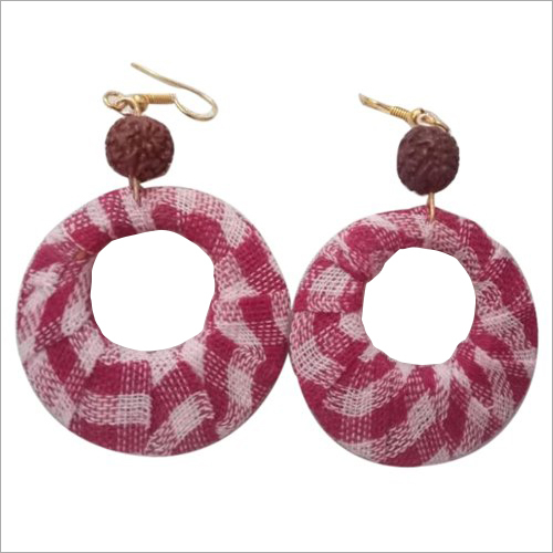Ladies Handmade Jute Earrings