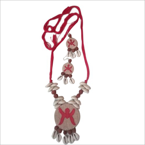 Jute Twine Handmade Necklace Set By TOPPO AND CHRISTENSEN TRADING PRIVATE LIMITED
