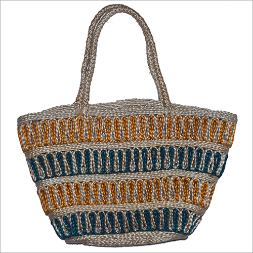 Available In Different Colour Handmade Braided Jute Bag
