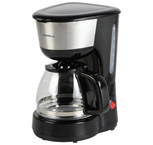 Havells Drip Caf Drip Cafe-N 6 Coffee Maker Black 600W 600-Watt Drip Coffee Machine (Black)