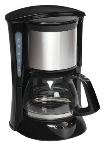 Havells Drip Caf 6 0.65-Litre 600-Watt Stainless Steel Coffee Maker (Black)