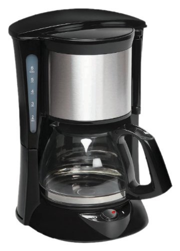 Havells Drip Café 6 0.65-Litre 600-Watt Stainless Steel Coffee Maker (Black)