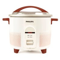 Philips Hl1662/00 1-litre Electric Rice Cooker (white/red)