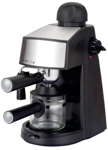 Russell Hobbs RCM800E 800 W Espresso and Cappuccino Maker Machine, 240 ml (Black)