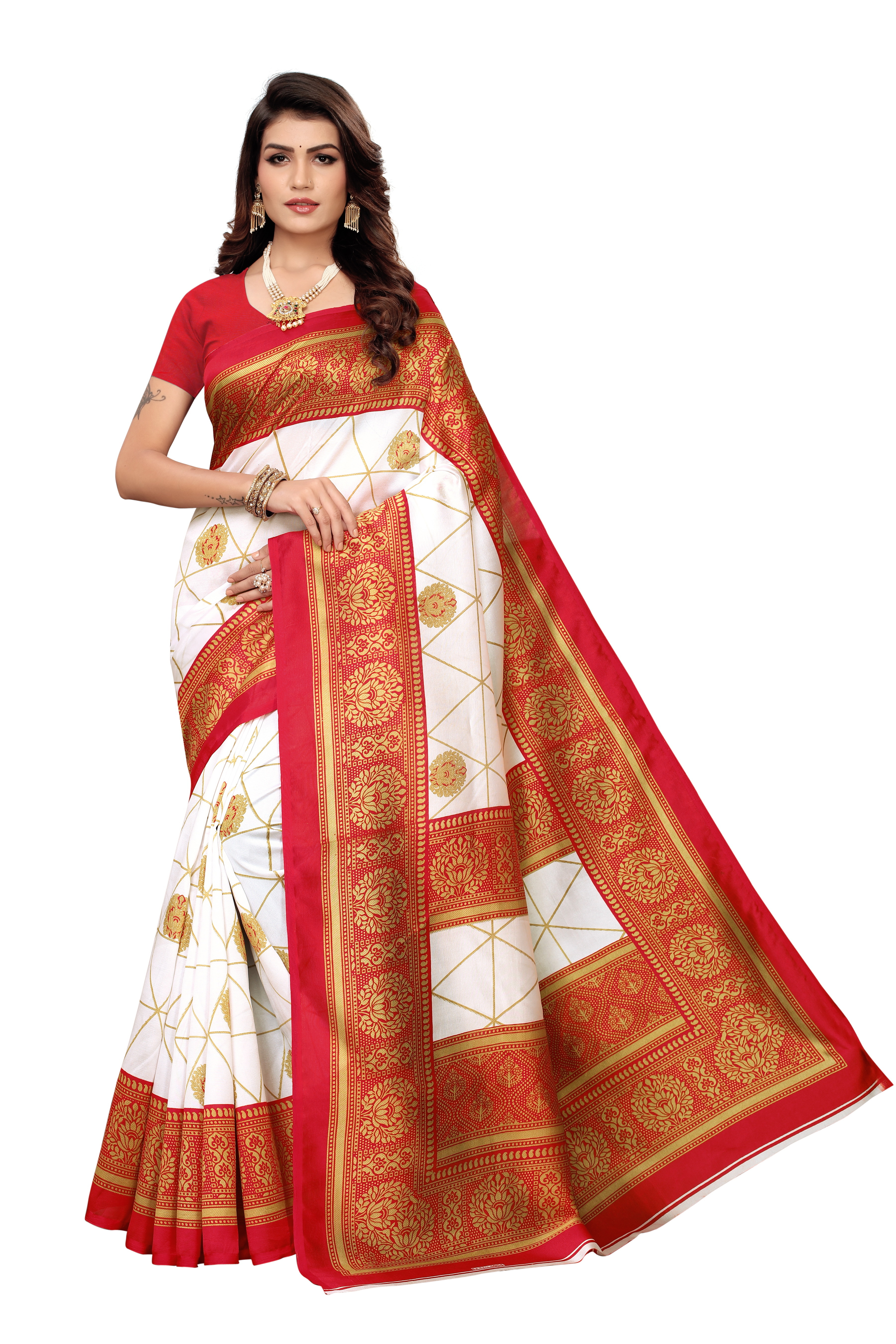 KALAMKARI KHADI SILK SAREE FOR WOMEN