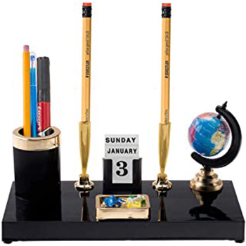 Kebica Decorative Pen Stand with 2 Pen Holder