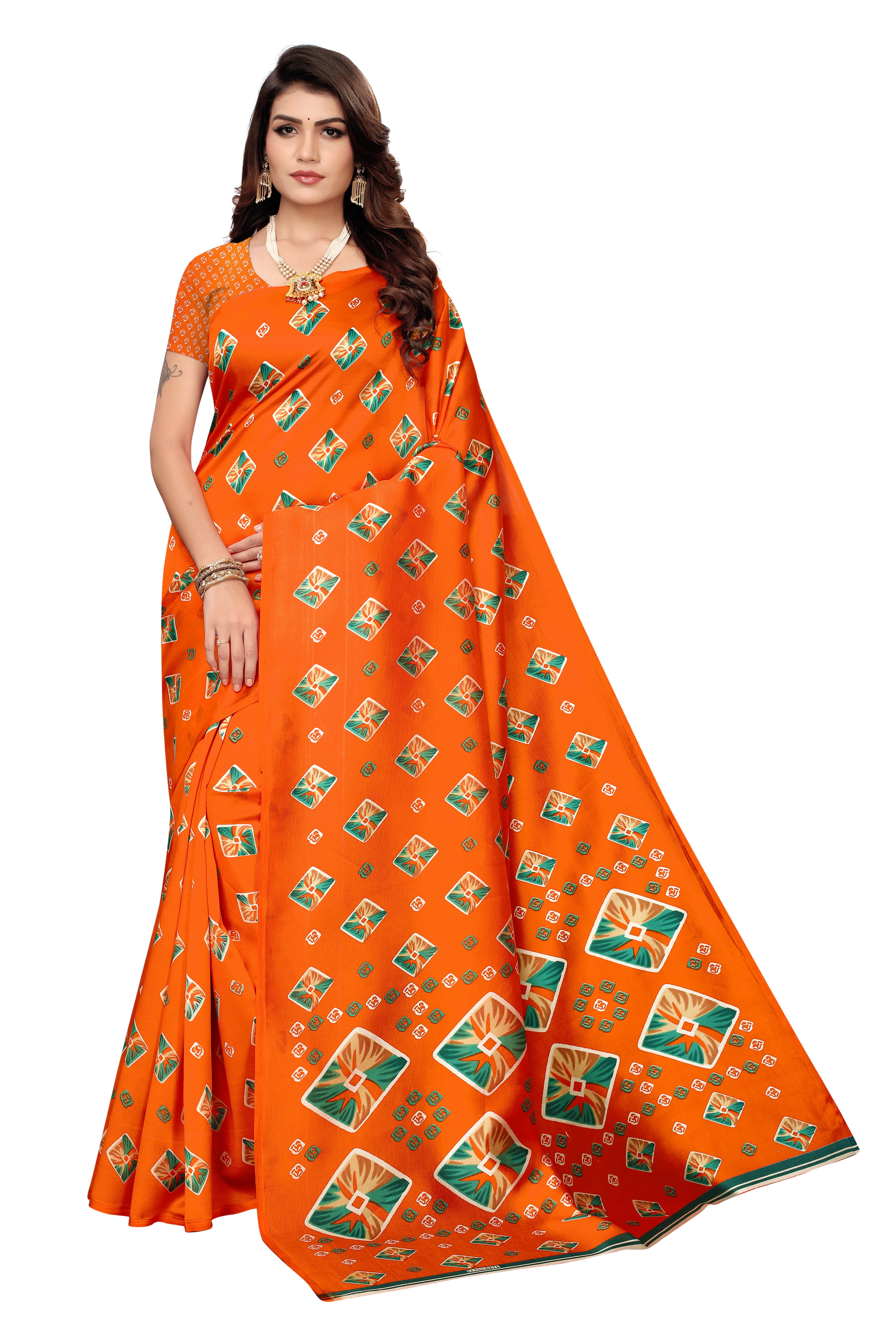 KALAMKARI KHADI PRINTED SILK SAREE