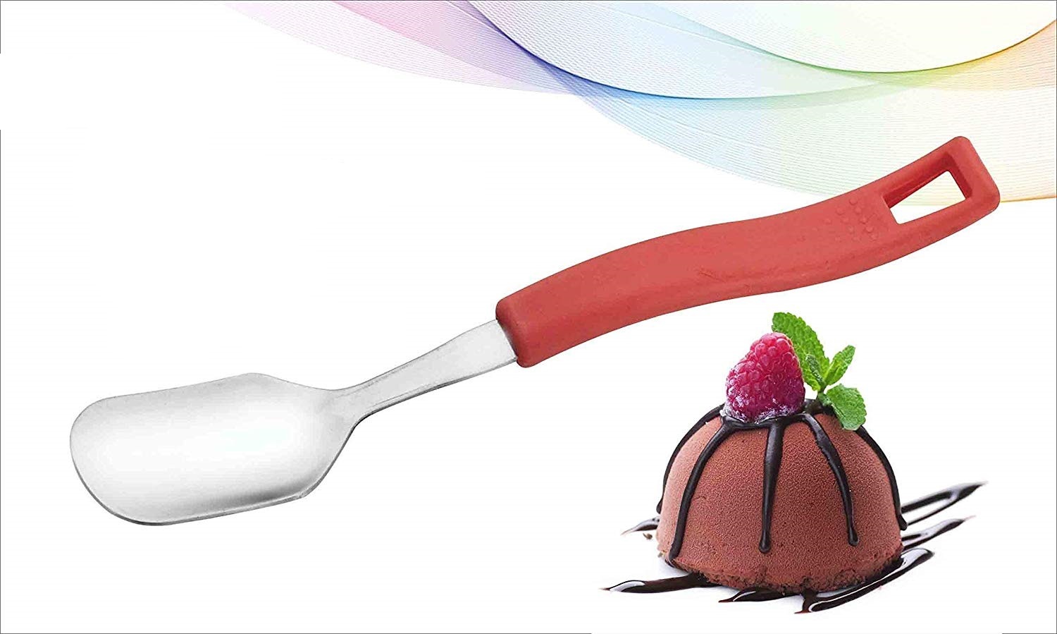 Aluminium Ice Cream Spoon Set, 6-Pieces, Multicolor