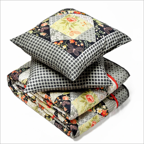 Printed Reversible Comforter Quilt Set