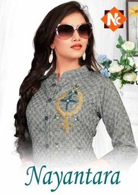 Heavy Fancy Fabrics - Exclusive Heavy Hand Work, Available In L(40), Xl(42), Xxl(44) Sizes | Features: Cool Dry, Quick Dry, 3-4th Sleeve Style, Perfect For Girls