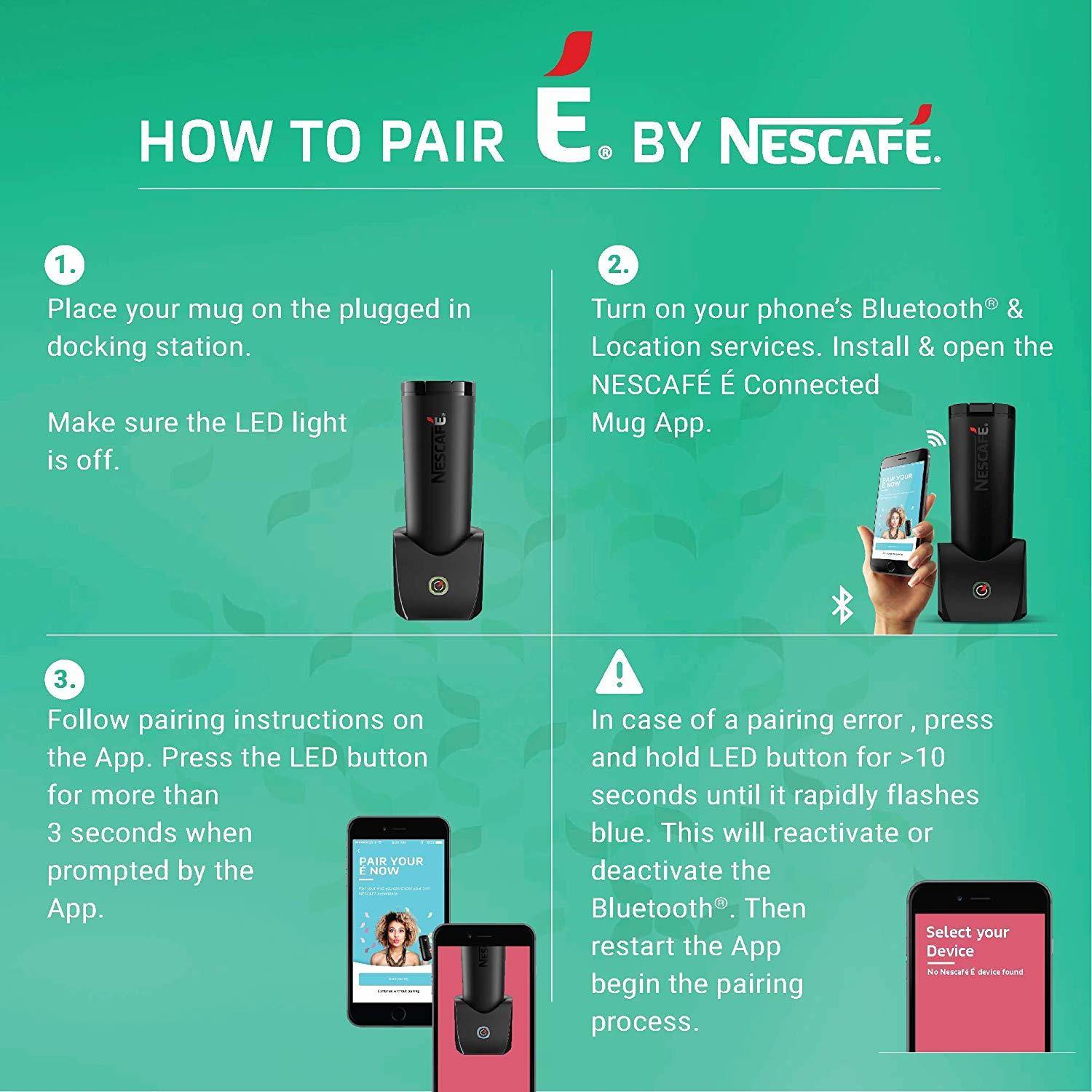 Nescafé É Smart Coffee Maker and Travel Mug