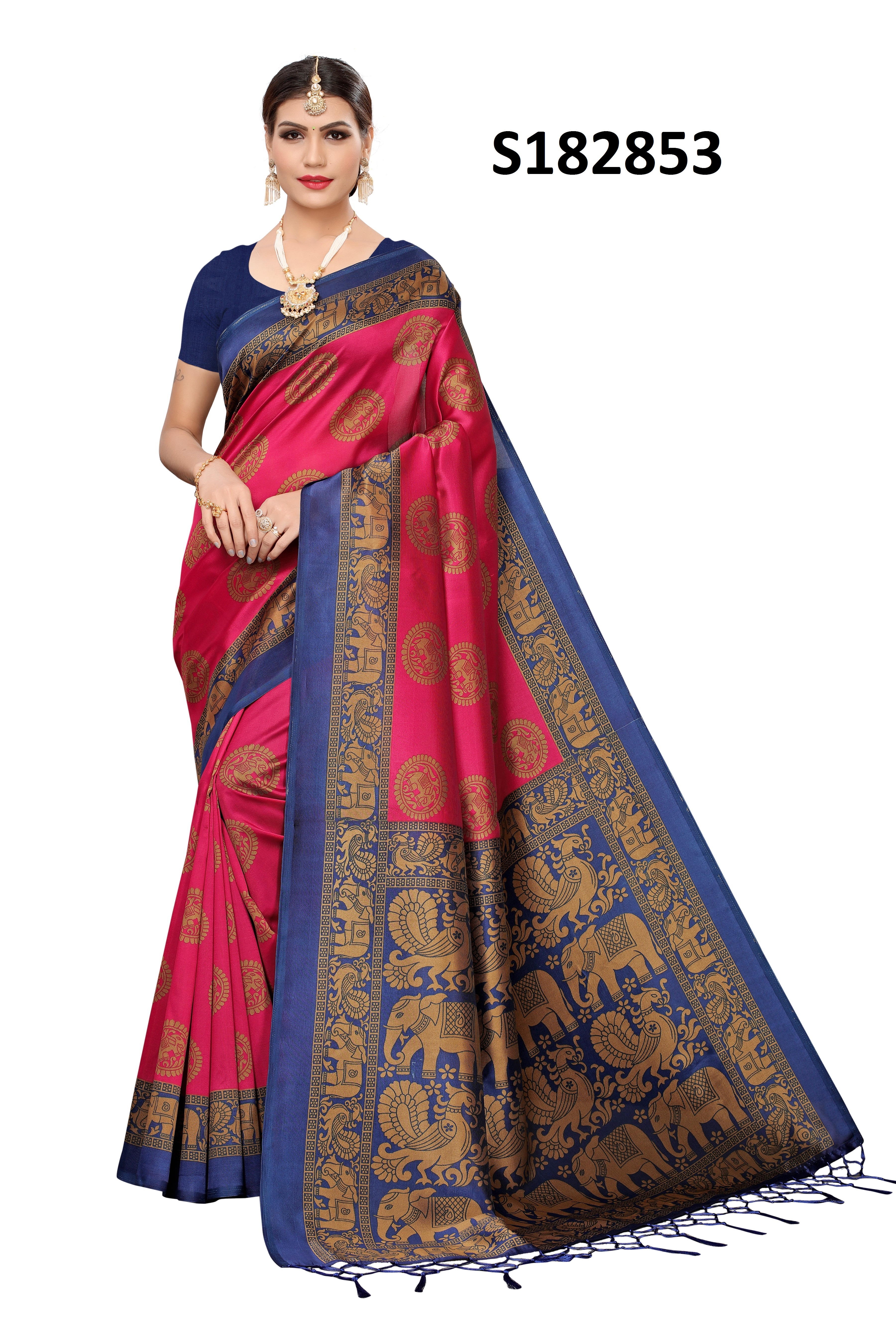 KALAMKARI KHADI SILK SAREE  WITH JHALAR  FOR WOMEN