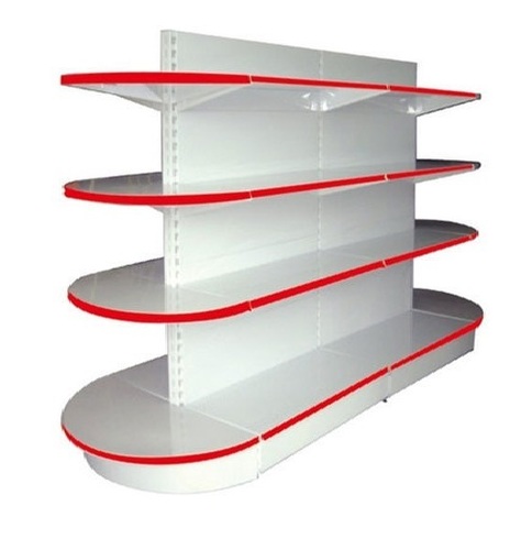 Stainless Steel Super Market Double Side Shelves