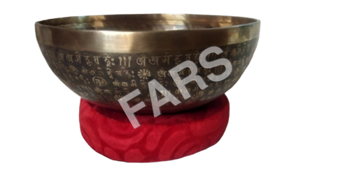 Mantra carved Tibetan Singing Bowls