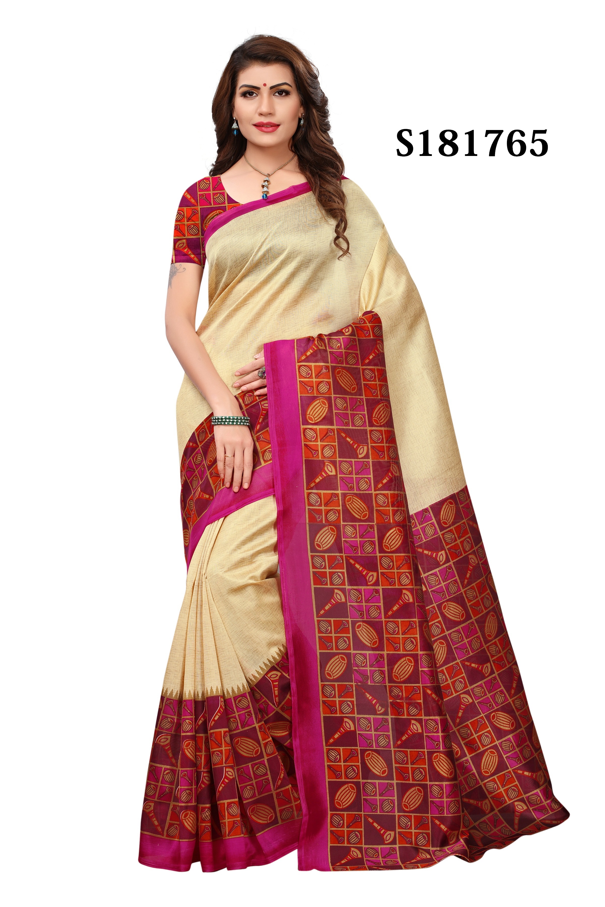 Kalamkari Khadi Silk Saree For Women