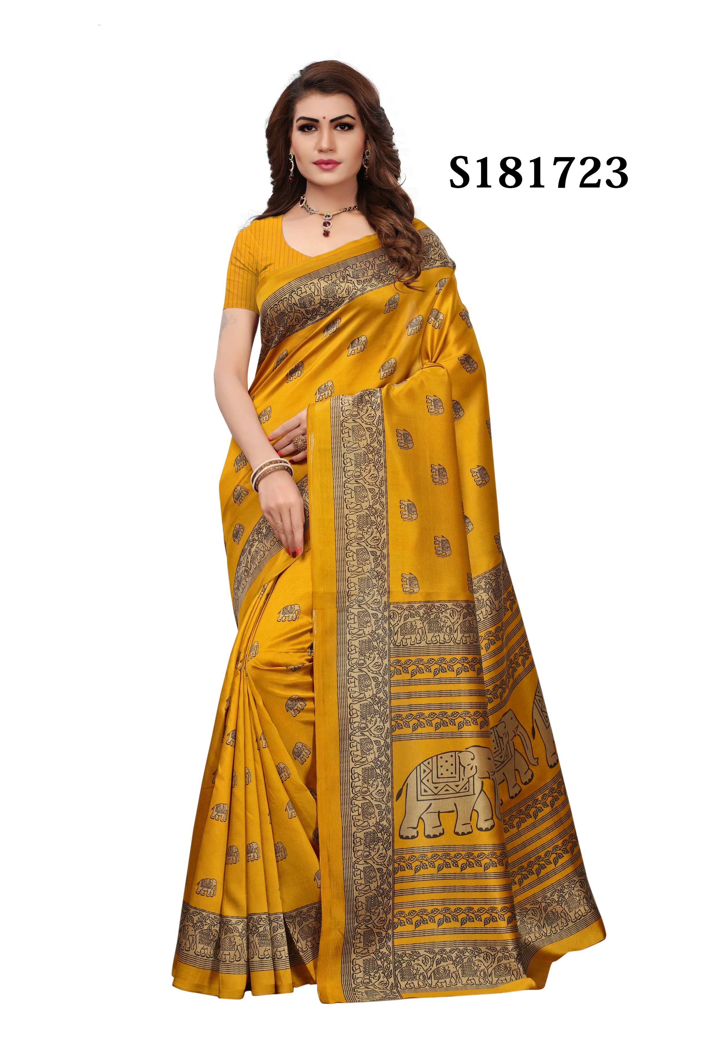 Kalamkari Khadi Silk Saree For Women
