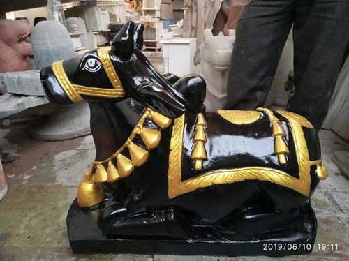 Black Marble Nandi Statue