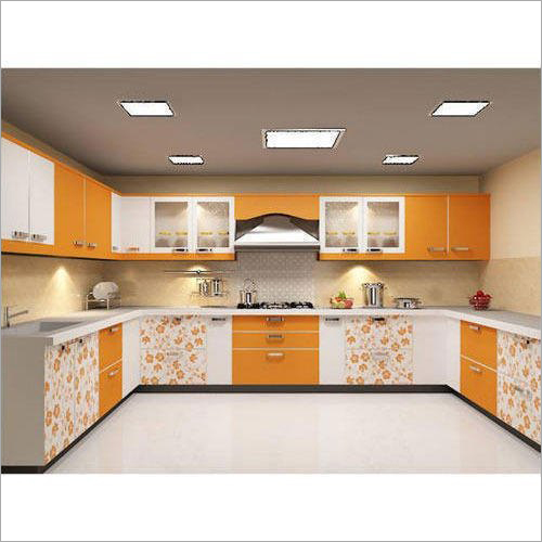 U Shape Modular Kitchen