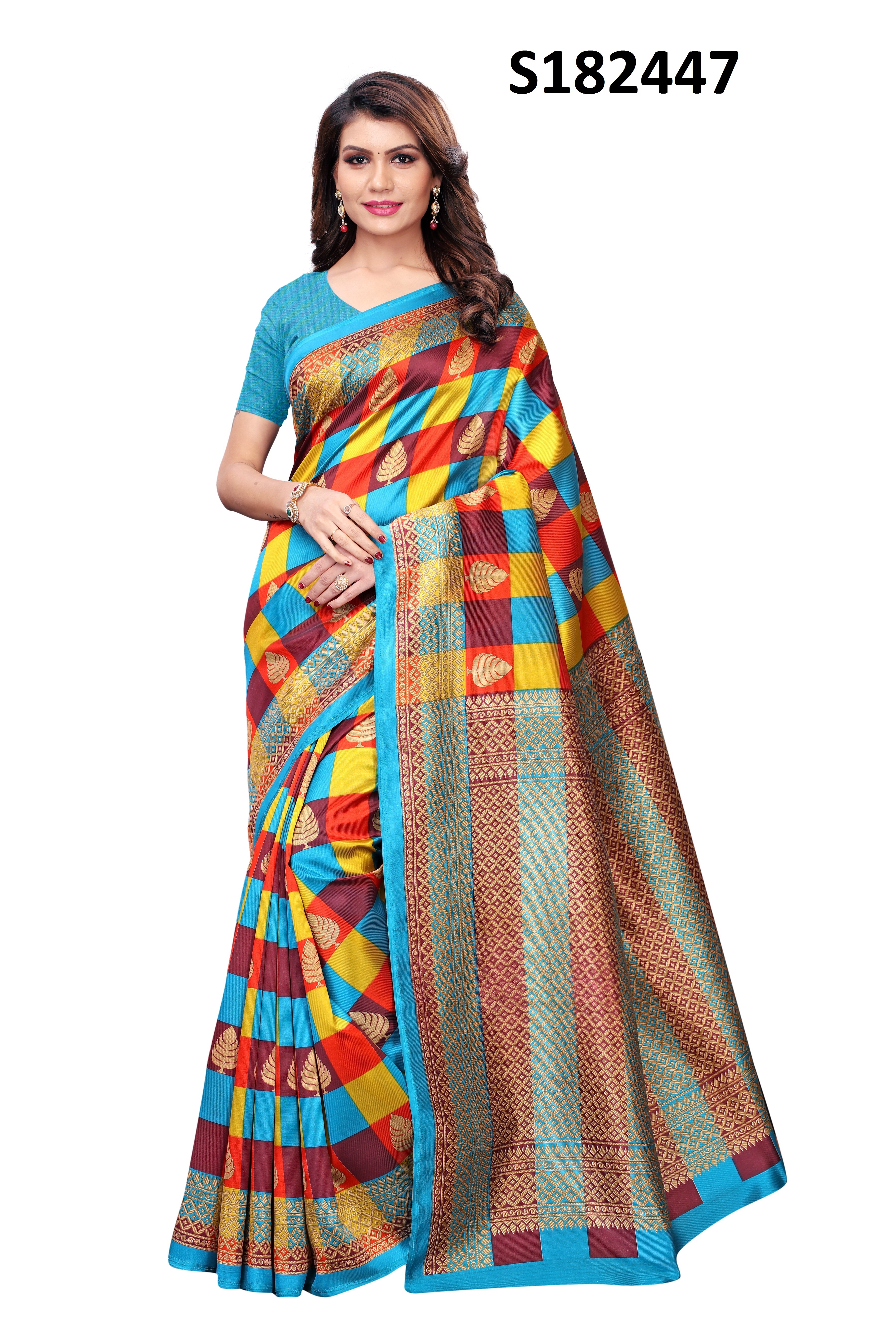 PRINTED KALAMKARI SILK SAREE FOR WOMEN