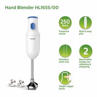Philips Daily Collection HL1655/00 250-Watt Hand Blender (White)