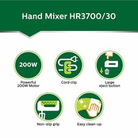 Philips HR3700/30 200-Watt Hand Mixer (Desert Green)