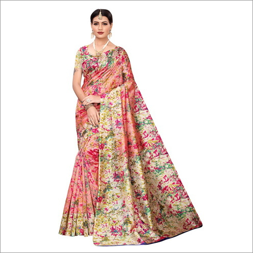 KALAMKARI MYSORE SILK SAREE FOR LADIES