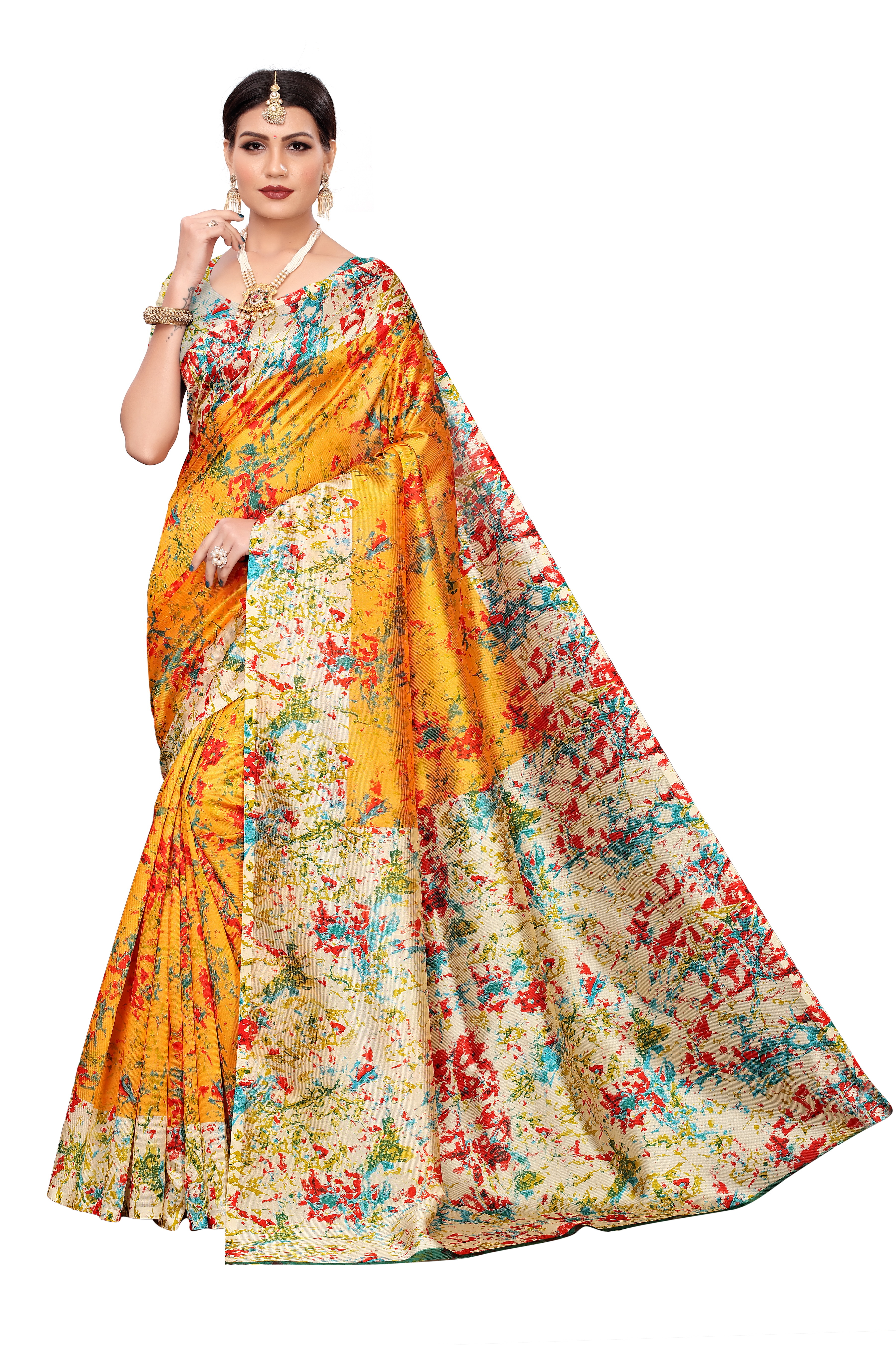 KALAMKARI MYSORE SILK SAREE FOR LADIES