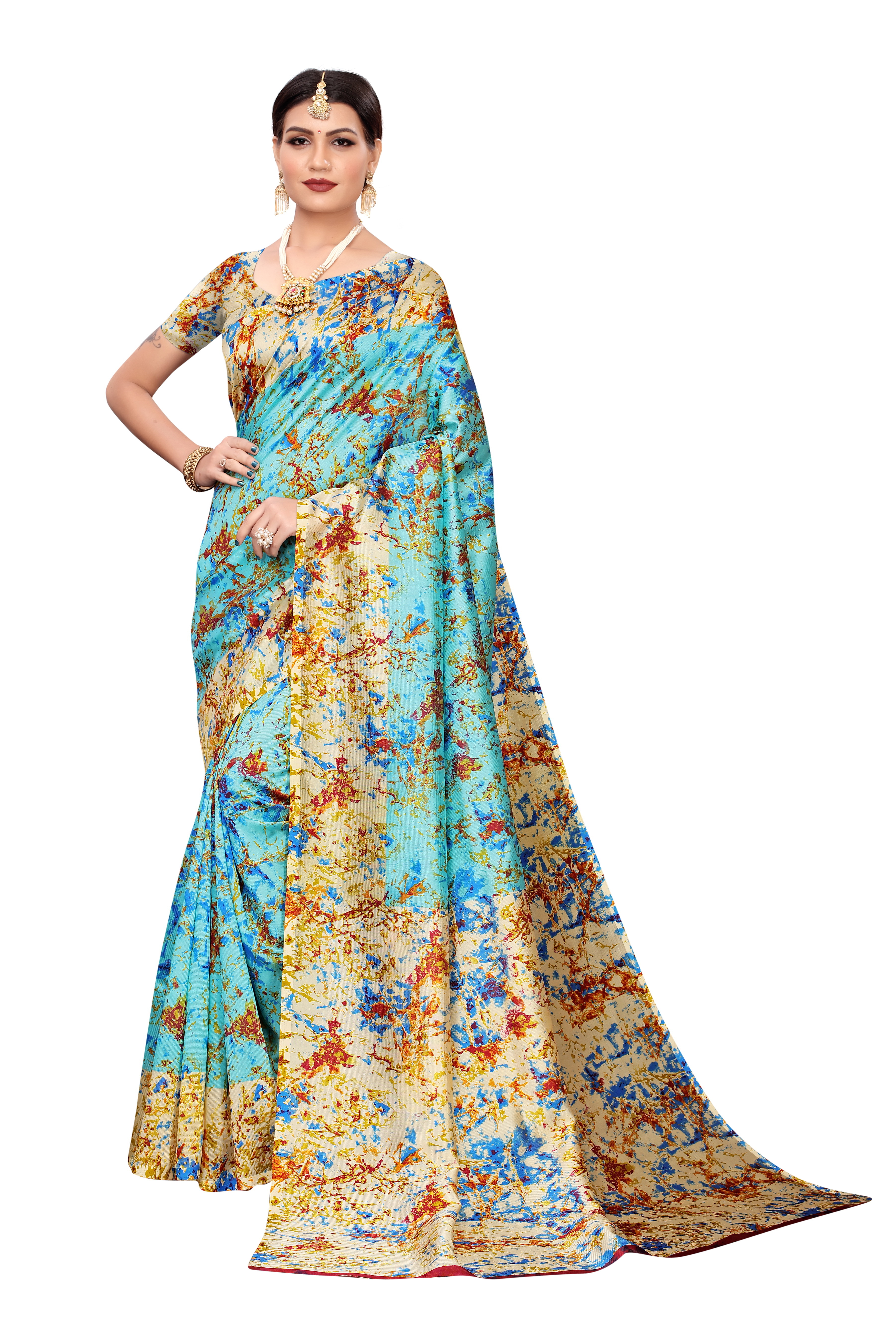 KALAMKARI MYSORE SILK SAREE FOR LADIES