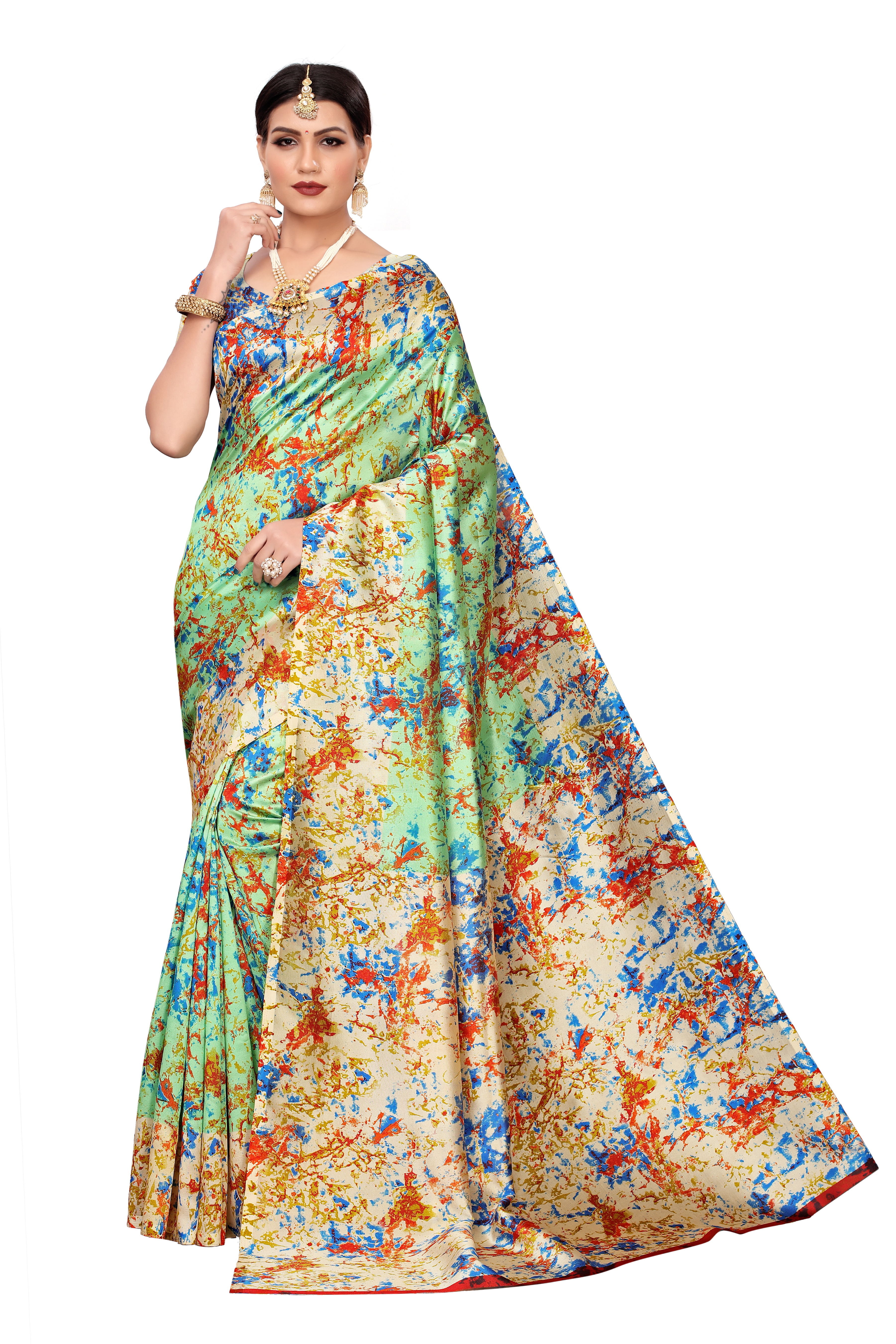 KALAMKARI MYSORE SILK SAREE FOR LADIES