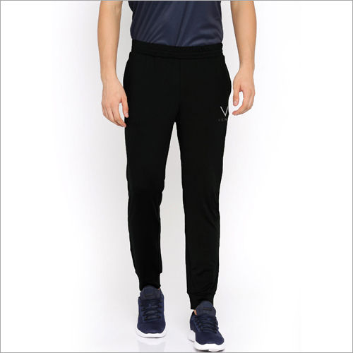 Washable Mens Solid Black Jogger